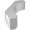 Ekena Millwork 6-in. W x 20-in. D x 32-in. H Legacy Architectural Grade PVC Knee Brace BRCP06X20X32LEC - alternate 5